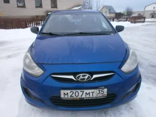 HYUNDAI SOLARIS 1,4 GI MT, 2011. Автомобиль легковой седан марки - HYUNDAI SOLARIS 1,4 GI MT, 2011 года выпуска, идентификационный номер Z94CT41CABR006451, двигатель № G4FA AW203655, кузов № Z94CT41CABR006451, цвет темно-синий, гос. рег. знак М 207 МТ 35; реализуемое имущество является предметом…