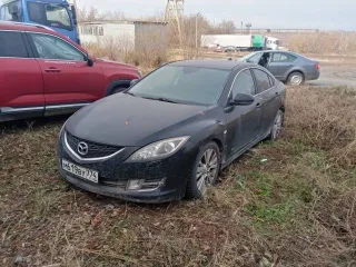 Mazda 6 2008 года, 147 л.с., АКПП. Автомобиль, марка (модель) – Mazda 6; наименование (тип ТС) – легковой седан, год выпуска – 2008; идентификационный номер: JMZGH12F701198255; цвет – черный.