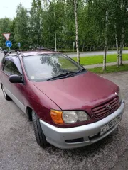 Toyota Ipsum 1996 года, 140 л.с., пробег 294999 км, АКПП. Цвет: Красный/Серый. ПТС: 86823588, госномер: Е738РВ86. Японский производитель, модель двигателя 3S, бензин, номер двигателя 7056000, номер кузова SXM10-7000852. Разрешенная максимальная масса 1785 кг, масса без нагрузки 1400 кг.