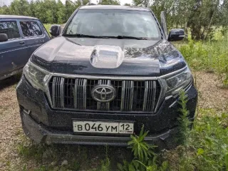 Toyota Land Cruiser 150 2019 Легковой автомобиль универсал, 2019 г.в., г/н В046УМ12, VIN JTEBR3FJX0K140685, цвет кузова темно-синий, в исправном состоянии, расположенный по адресу: РМЭ, пгт. Морки, ул. Кошевого, д.9.