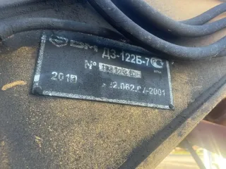 Автогрейдер ДЗ-122 Б-7, 2013, регистрационный номер 0090КЕ10, № двигателя 128766, рама №1731235, цвет желтый, вид движителя колесный, год изготовления 2013.