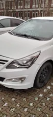 Hyundai Solaris, 2016 года, 122,4 лс, 130000 км, АКПП. Транспортное средство: Hyundai Solaris, год выпуска: 2016, VIN: Z94CT41DBHR513307, тип ТС: Легковой седан. Имущество находится в залоге у ПАО «Московский кредитный банк». Пробег уточнять при осмотре.