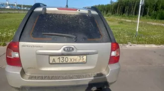 Автомобиль Киа Jes Sportage Km Kms, 2010 г.в., VIN XWEKG812CA0001067, рег. знак А130ХН35, перламутрово серебристый.