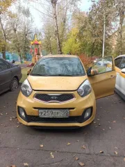 Kia Picanto 2014 года, 85 л.с., пробег 250000 км, АКПП. Цвет желтый. VIN: KNABX512BFT865552. ПТС: 78УУ345761. Госномер: У259ВР750. Двигатель №: EP080855, мощность 85 л.с. (63 кВт), объем 1248 куб.см. Кузов №: KNABX512BFT865552. Разрешенная максимальная масса 1370 кг, масса без нагрузки 990 кг.