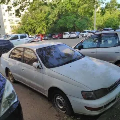 Toyota Corona 1992 года, 88 л.с. Цвет белый. VIN отсутствует. ПТС 25УУ636780. Госномер А591НА28. Страна-изготовитель Япония. Мощность двигателя 88 л.с. (64.7 кВт). Номер кузова CT190-4005692.