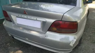 Транспортное средство — легковой автомобиль Mitsubishi Galant 2.5, цвет серебристый, 2002 года выпуска, мощность двигателя 160 л.с., тип двигателя бензиновый, VIN: JMBSREA5A1Z001932, государственный регистрационный знак С 748РВ69, не на ходу  требуется ремонт .