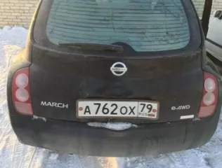 Языкова Анастасия Витальевна Лот №2 Лот №2   Легковой автомобиль Nissan March, 2004 г.в., г/н: А762ОХ79, VIN отсутствует, цвет: черный.