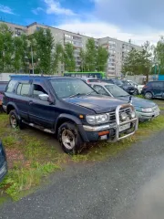 Nissan Terrano, 1989 г.в., черный. VIN отсутствует, ПТС 72 ОК 784143, госномер Т987МО55. Страна-изготовитель: Япония. Двигатель: дизельный, модель QG32, номер 007784A, мощность 150 л.с. (110.30 кВт), объем 3153 см³. Шасси отсутствует, кузов RR50003927. Транспортное средство не на ходу, салон…