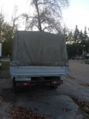 Бортовой автомобиль КАМАЗ 43118-3078-46 с КМУ ИТ-180, в аварийном состоянии.
