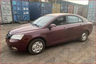 Geely Emgrand (FE-1) 2012 года выпуска, VIN X9W215711C0002577, цвет кузова вишневый темный, номер двигателя JL4618 C9N000347, мощность 126 л.с. (93 кВт), экологический класс четвертый, тип транспортного средства легковой седан.
