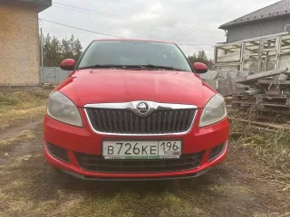 Легковой автомобиль, SKODA FABIA, 2014 г.в., грз: В726КЕ196, VIN XW8EH45J1EK516438, цвет красный, мощность двигателя 69 л.с., объем двигателя 1 198 куб.