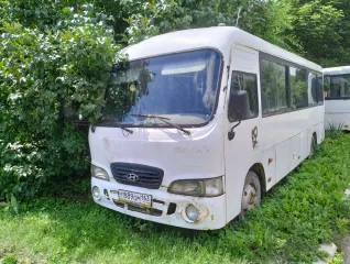 Hyundai HD LWB County 2010. Микроавтобус Хендэ HD LWB County. Год выпуска: 2010. Расположение руля: левый руль. Объем двигателя: 3907 куб. см. Мощность: 145 л. с. Тип двигателя: Дизельный. Неисправности: двигатель, коробка передач, подвеска транспортного средства в неисправном состоянии, имеются…