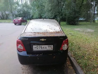 Шевроле Авео, 2012 года выпуска, г.р.з. У076ХХ190, VIN ХUUТF69ЕJС0005938, цвет черный, рабочий объем двигателя 1598, разрешенная максимальная масса кг. 1598, масса без нагрузки кг. 1293.