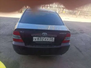 Toyota Corolla 2003 года, 79 лс, 450000 км, АКПП. Автомобили легковые: Toyota Corolla, 2003 г.в., vin JTDBT22EX00242766, грз Х832ХХ38.