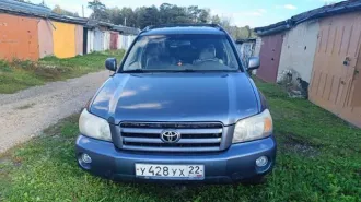 Toyota Highlander 2004 года, 230 л.с., пробег 257843 км, автоматическая коробка передач. VIN: JTEEP21A040032971, госномер У428УХ22.