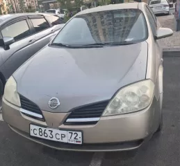 Легковой автомобиль прочее НИССАН ПРИМЕРА Р12, VIN: SJNBBAP12U0025604, 2002 г.в., цвет ЗОЛОТИСТЫЙ, Номер кузова  кабины : SJNBBAP12U0025604, Рабочий объем  см³ : 1769. Мощность  кВт/л.с. : 85.000/115.57, государственный регистрационный знак С863СР72