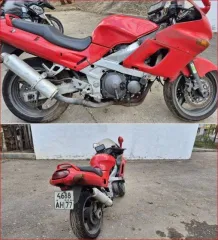 Мотоцикл Kawasaki ZZR400 1996 года выпуска, красный цвет. Рама ZX400N 015012, двигатель ZX400KE 047007 объемом 400 см³ мощностью 36 л.с.