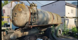 Прицеп МЖТ-10 (бочка), заводской №91616