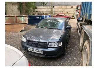 легковой автомобиль AUDI А4, 2004 г.в., VIN WAULC68E35A064460, коробка  автомат, после ДТП, сломано реле зажигания, катушки зажигания не исправны, бензонасос требует ремонта. один комплект ключей