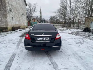 Nissan Teana, 2011 года, 182 лс, АКПП, легковой автомобиль, седан, регистрационный знак Р 733 ОХ 48, VIN: Z8NBBUJ32BS028354, год выпуска 2011, категория В/М1, шасси (рама) отсутствует, модель двигателя VQ75 737477A, кузов Z8NBBUJ32BS028354, цвет черный.