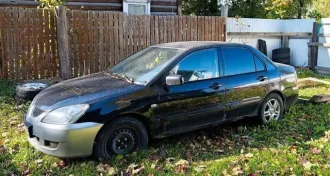 Мицубиси Лансер 2005 года, цвет черный, VIN JMBSNCS3A6U013133, ПТС серия 47РК №321184