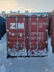 Контейнер ZCSU 272692, местонахождение: ЯНАО, Тазовский район, территория Тазовского НГКМ