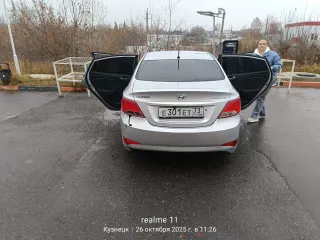 Hyundai Solaris 2014 года выпуска. VIN: Z94CT41CAFR352103.