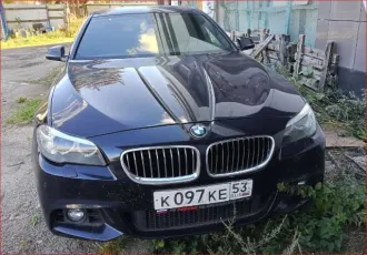 BMW 5 Series 2014 года, 184 лс, АКПП. Идентификационный номер – X4X5A39410D880034. Тип ТС – легковой, год изготовления – 2014. Номер кузова – X4X5A39410D880034, цвет кузова – черный. Мощность двигателя – 184 л.с. (135 кВт).