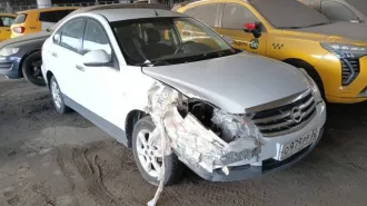 Ниссан Альмера 2015 года, VIN Z8NAJL01054212863, госномер О979РР32.