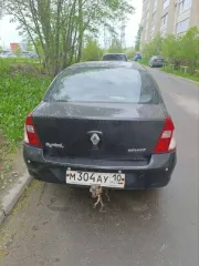 Renault Symbol 2008 года, модель 4EXP 14 C3. Госномер М304АУ10, VIN: VF1LB0DC539944575. Двигатель К7JA700R390234, мощность 75 л.с., объем 1.4 л. Кузов черный, привод передний, КПП механическая. Аккумулятор отсутствует, кузов в удовлетворительном состоянии с незначительной коррозией. Автомобиль не…