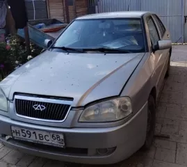 Автомобиль Chery A15, 2006 г.в., цвет серебристый металлик