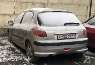 Автомобиль легковой, марка, модель: PEUGEOT 206, VIN: VF32AKFWR44313594, гос. рег. номер: К422СВ93, год изготовления: 2004  транспортное средство имеет повреждения