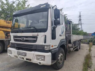 DAEWOO NOVUS, 2017 года, транспортное средство, идентификационный номер (VIN): KLTCL8KR1JK000015, категория ТС: С, тип ТС: грузовой бортовой с манипулятором, год выпуска 2017, цвет: белый, шасси: KLTCL8KR1JK000015