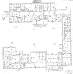 Здания 6 объектов по адресу: Республика Татарстан, г. Казань, ул. Ватутина, д. 13. В состав входят: здание поликлиники, здание больницы, являющееся объектом культурного наследия регионального значения «Рабочая больница при заводе фабрично-торгового товарищества «Братья Крестовниковы», 1914 г…