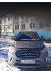 Автомобиль Hyundai Creta, регистрационный номер А146СЕ69, 2017 года выпуска, VIN Z94G2813DHR052614. Цвет серый.