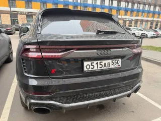 Audi RS Q8, 2021, 599 лс, 195539 км, полный привод, АКПП, VIN WUAZZZF14MD040617, ГРЗ О515АВ550. Автомобиль требует проведения комплексного ТО. Из тех недочетов - двигатель "ест" масло, уровень охлаждающей жидкости регулярно падает из за попадания/смешивания с маслом двигателя (из за перегрева…