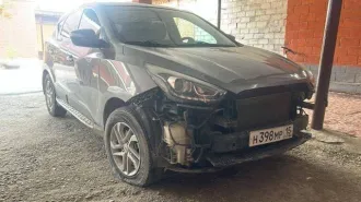 Hyundai ix35 2014 года, VIN TMAJU81EDEJ565022, госномер Н398МР15. Автомобиль не на ходу, находится в разобранном состоянии, неисправны АКПП и ДВС. Транспортное средство в залоге.
