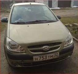 Hyundai Getz (ХЕНДЭ ГЕТЦ) GL 1.1 MT, 2007 года выпуска, светло-зеленый, 66 л.с., кузов (коляска) № KMHBT31GP7U175148, VIN KMHBT31GP7U175148, гос. рег. номер Н753ТМ32.