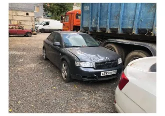 легковой автомобиль AUDI А4, 2004 г.в., VIN WAULC68E35A064460, коробка  автомат, после ДТП, сломано реле зажигания, катушки зажигания не исправны, бензонасос требует ремонта. один комплект ключей