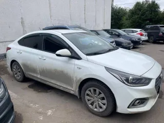 Hyundai Solaris, VIN: Z94K241CBLR169653, 2019 год, белый цвет.