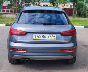 Лот №1 Легковой автомобиль, марка: AUDI Q3, год изготовления: 2015, цвет: серый, VIN: WAUZZZ8U1GR014422, ПТС: 55РР683419, г/н: Т458КО774, тип двигателя: бензиновый, двигатель №: CUL 010320, мощность двигателя, л. с.  кВт : 132/180.0, рабочий объем двигателя, куб. см: 1984, экологический класс…
