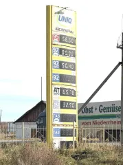 Стелла рекламная 4 вида топлива Челябинская область с. Кундравы ул. Больничная