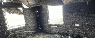Жилой дом, площадью 109.8 кв.м, с кадастровым номером 16:56:010169:273 и 
Земельный участок, общей площадью 654,0 +/- 11.46 кв.м, кадастровый номер: 16:56:010169:66
Расположенный по адресу: Республика Татарстан, р-н Нурлатский муниципальный, г. Нурлат, ул. Спартака, д 6
Жилой дом после пожара…