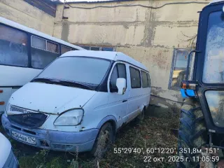 ГАЗ-32213, 2007 года выпуска, белый, бензиновый двигатель 2.5 л (2464 см³), пробег 374722 км. VIN: Х96322130705837В0. ПТС 52 МО 839272 от 22.11.2007. Специальное пассажирское транспортное средство на 13 мест.