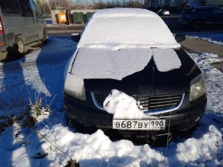 Mitsubishi Galant 2.4 2007 года, VIN: MBSRDJ1A7E704586, госномер B687BУ40, цвет черный.
