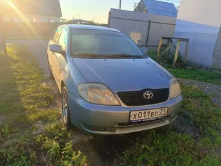 Toyota Corolla 2002 года, синий. VIN: NMTBM22E40R005246, ПТС: 99 48 078294, госномер: Х011ЕО31. Страна изготовитель: Бельгия. Двигатель: бензиновый, модель 4ZZ E013422, мощность 95 л.с. (69.9 кВт), объем 1398 куб.см. Разрешенная максимальная масса 1655 кг.