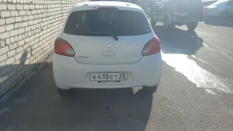 Mitsubishi Mirage 2014, МИЦУБИСИ МИРАЖ, 2014 г.в., номер кузова (кабины) - А050А 0032678, цвет кузова: Белый. На имущество наложены ограничения в виде запрета на регистрационные действия. Автомобиль имеет следующие недостатки: - притертость переднего и заднего бампера - лобовое стекло с трещиной -…