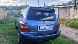 Toyota Highlander 2004 года, 230 л.с., пробег 257843 км, автоматическая коробка передач. VIN: JTEEP21A040032971, госномер У428УХ22.