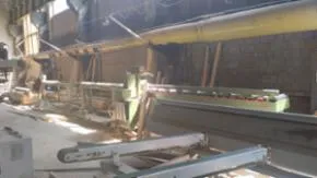 Торцовка приходного типа Costa со столом и конвейером в комплекте