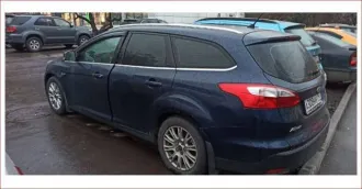 Ford Focus, 2013 года, 150 лс, 152678 км, АКПП еще Автомобиль марки: FORD FOCUS, цвет – синий,  VIN X9FLXXEEBLDG40104, год выпуска ТС 2013 г., регистрационный знак А308НН 797 .